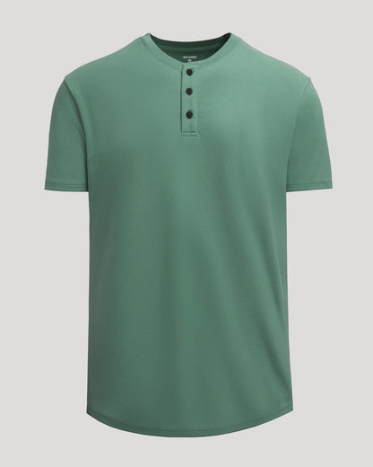 Cottry Neo Fern Heavyweight Curved Hem Henley - product image 2