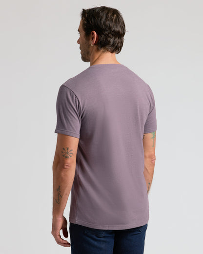 Cottry Dark Heather Amethyst Classic V-Neck - product image 4
