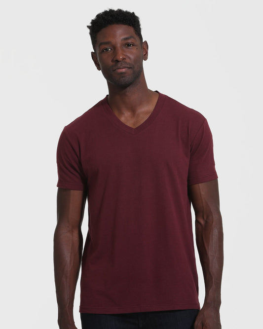 Cottry Mahogany V-Neck T-Shirt - product image 1