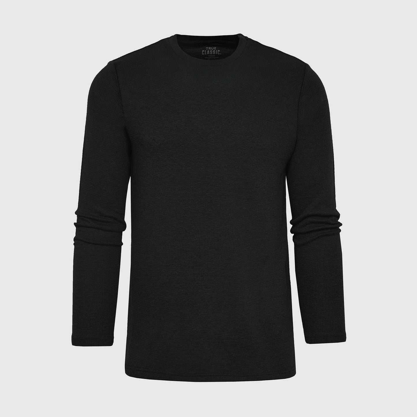 Cottry Black Waffle Long Sleeve Crew Neck - product image 2