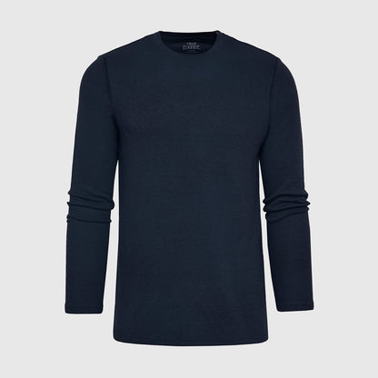 Cottry Navy Waffle Long Sleeve Crew Neck - product image 2