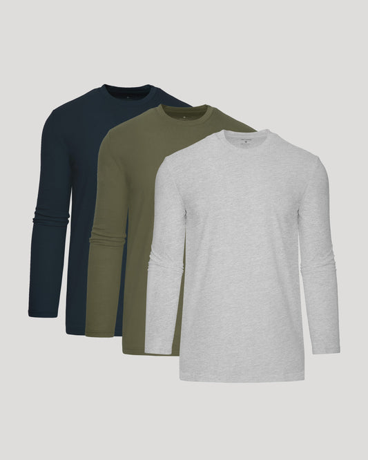 Cottry Tall Long Sleeve Crew 3-Pack - product image 1
