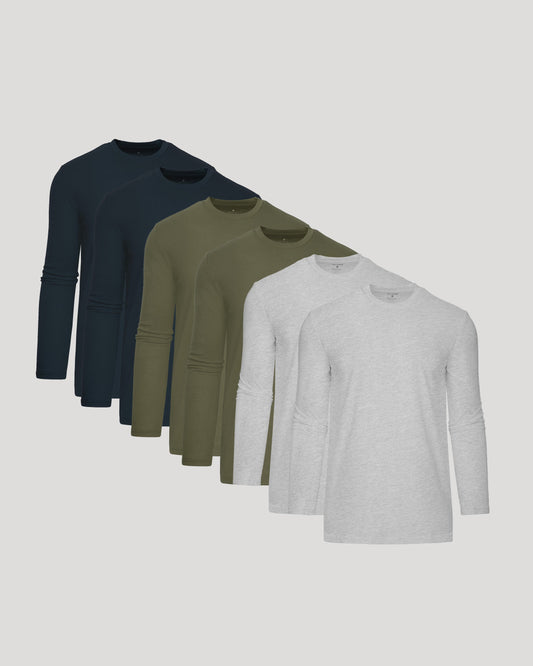 Cottry Tall Classic Long Sleeve Crew 6-Pack - product image 1