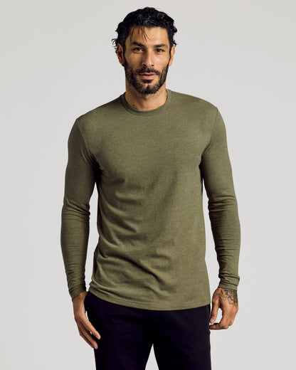 Cottry Heather Military Green Tall Long Sleeve T-Shirt - product image 1