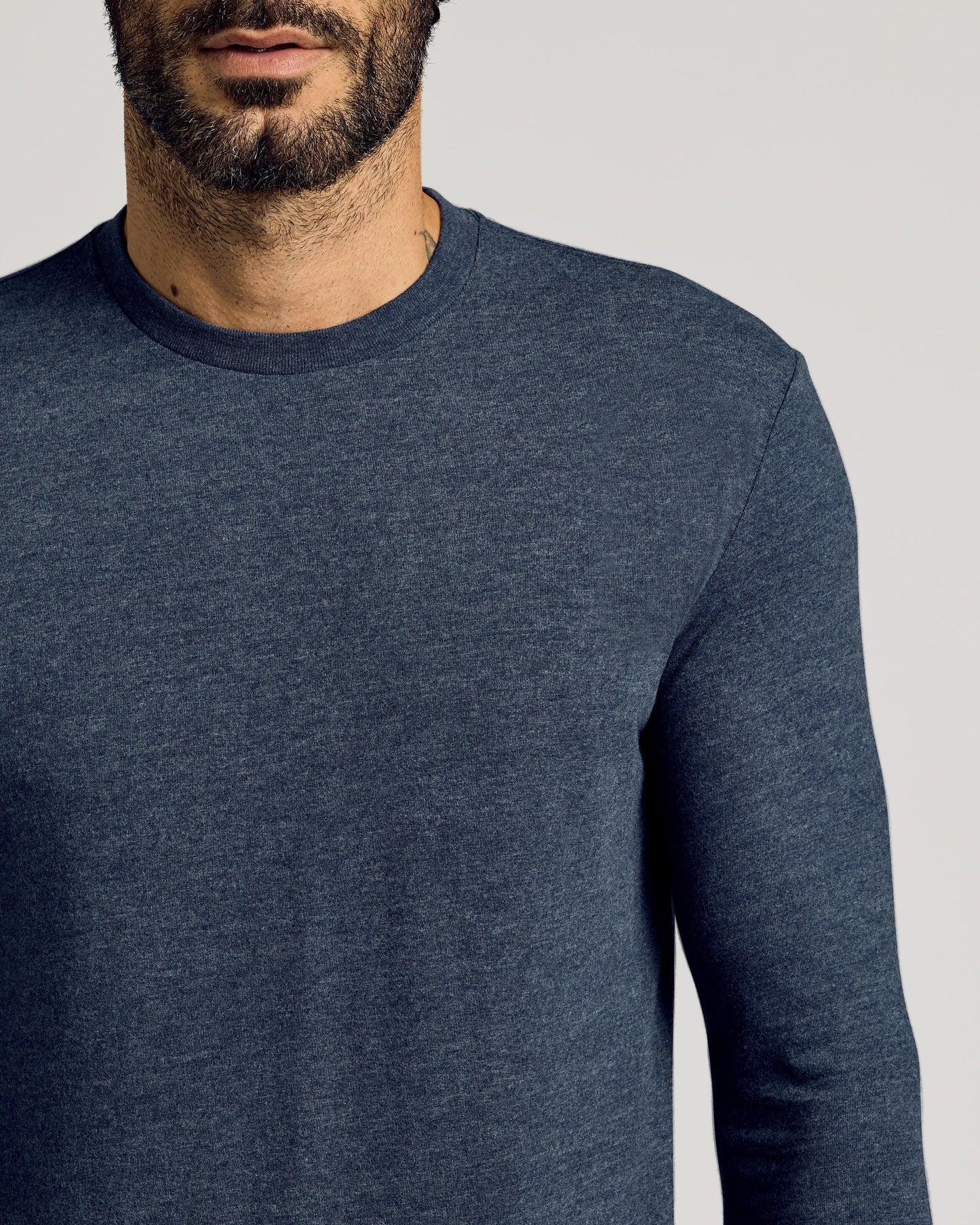 Cottry Heather Navy Tall Long Sleeve T-Shirt - product image 4