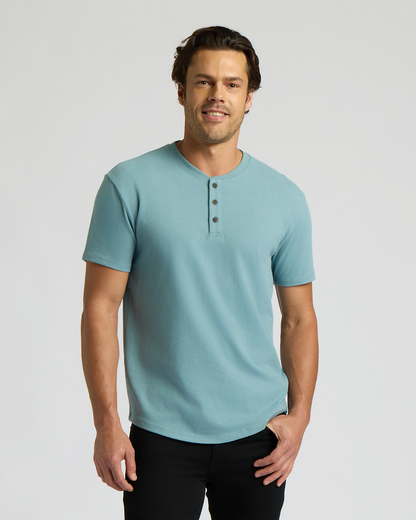 Cottry Citadel Heavyweight Curved Hem Henley - product image 1