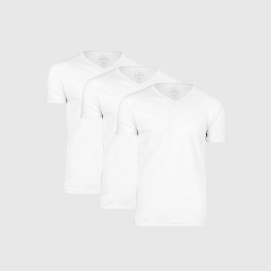 Cottry White Classic V-Neck 3-Pack - product image 1