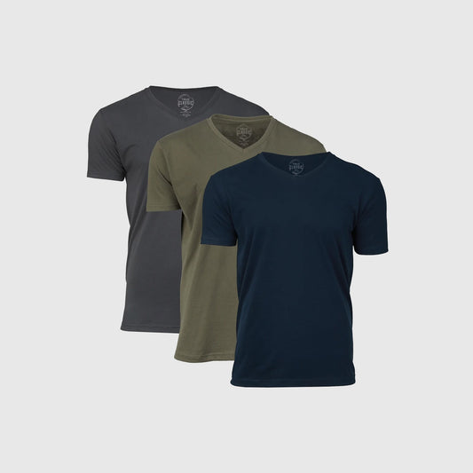 Cottry Assorted Color V-Neck T-Shirt 3-Pack - product image 1