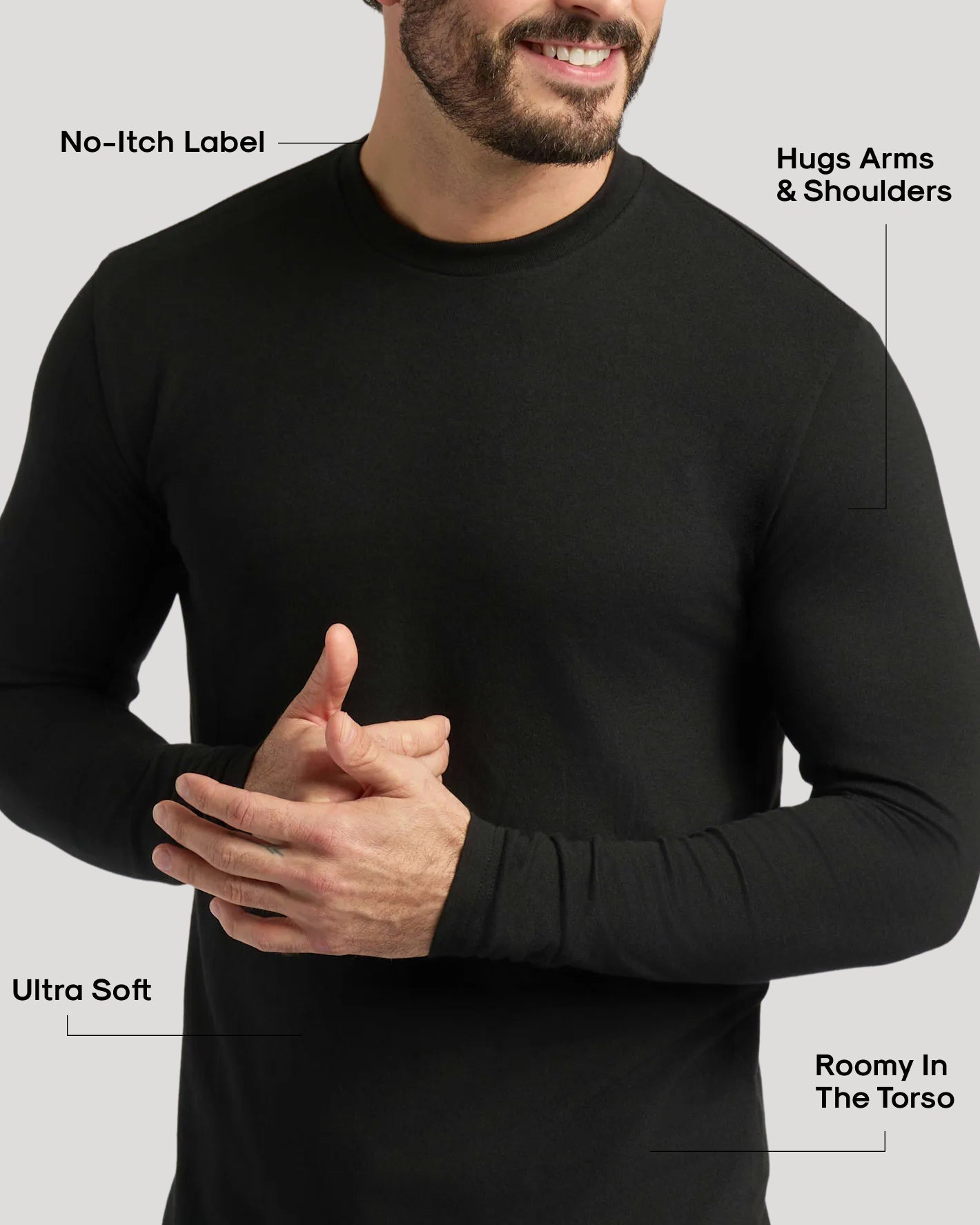 Cottry Long Sleeve Crew-Neck T-Shirts 3-Pack - product image 3