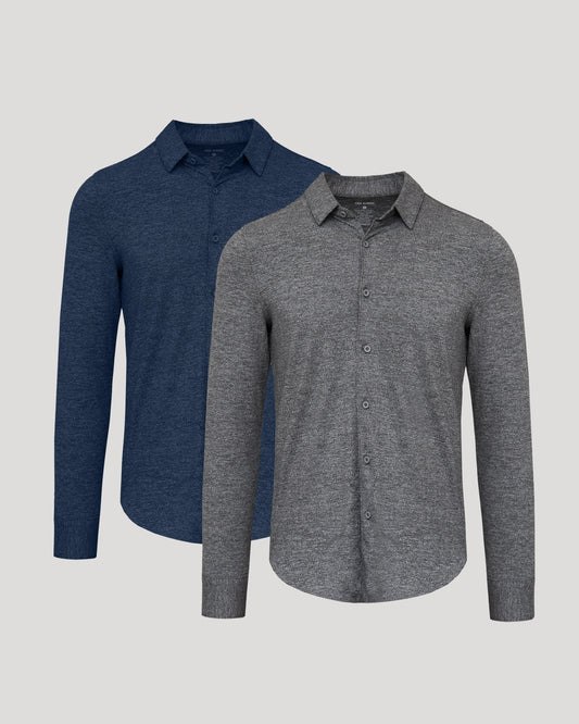 Cottry Long Sleeve Everyday Comfort Shirt 2-Pack - product image 1