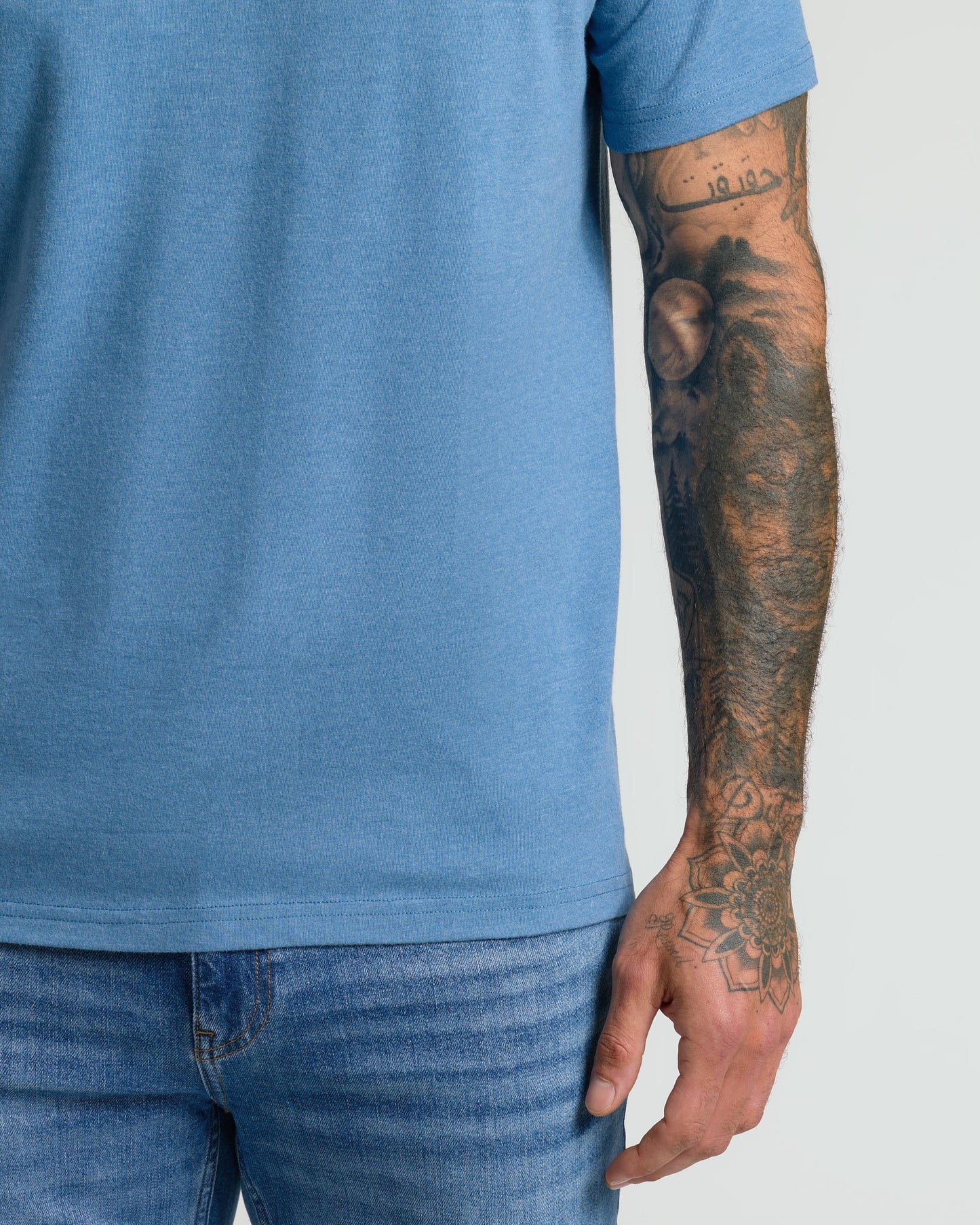 Cottry Dark Heather Blue Lake V-Neck T-Shirt - product image 6