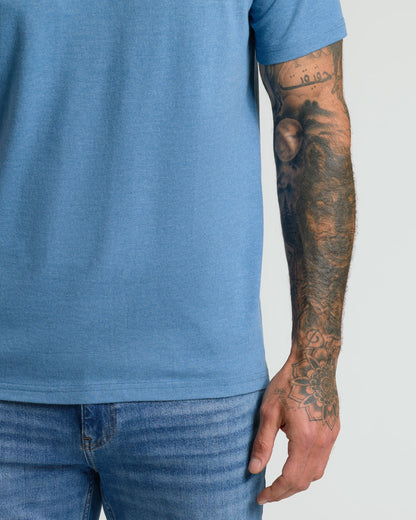 Cottry Dark Heather Blue Lake V-Neck T-Shirt - product image 6