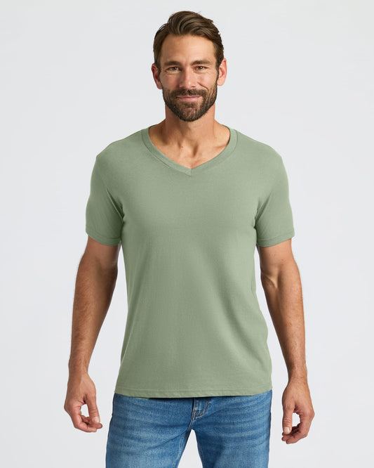 Cottry Sage Green Classic V-Neck - product image 1