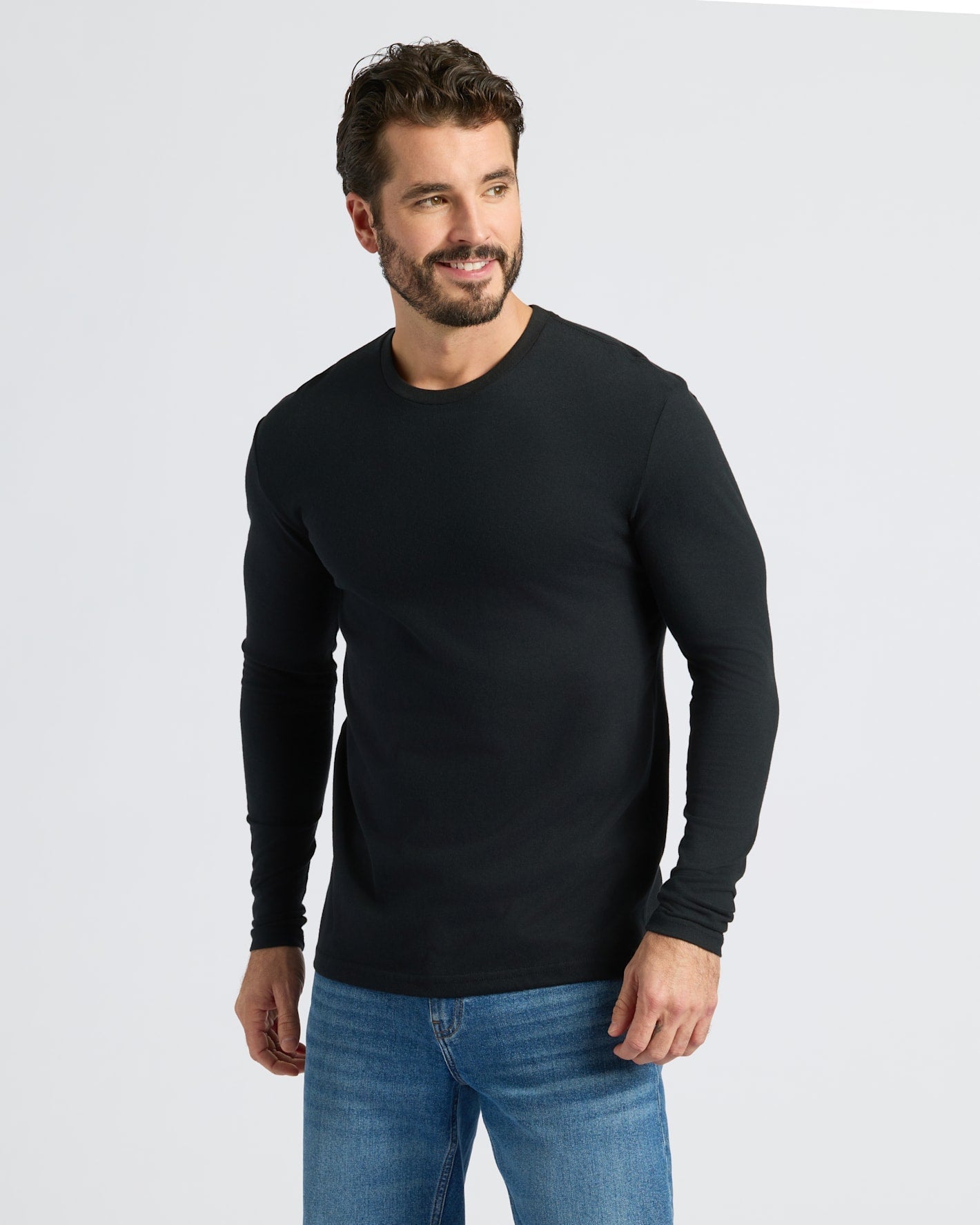 Cottry Black Classic Long Sleeve Crew Neck - product image 5