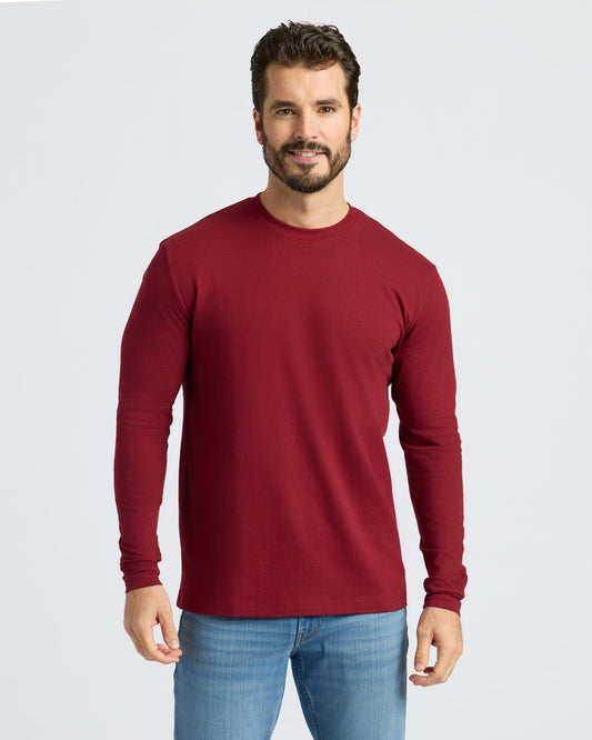 Cottry Dark Maroon Classic Long Sleeve Crew Neck - product image 1