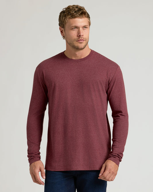 Cottry Dark Heather Clovewood Classic Long Sleeve Crew Neck - product image 1