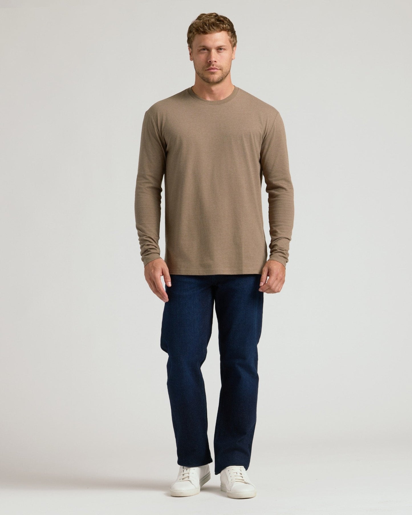 Cottry Dark Heather Sagewood Classic Long Sleeve Crew Neck - product image 7