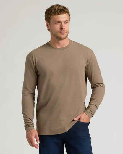 Cottry Dark Heather Sagewood Classic Long Sleeve Crew Neck - product image 1