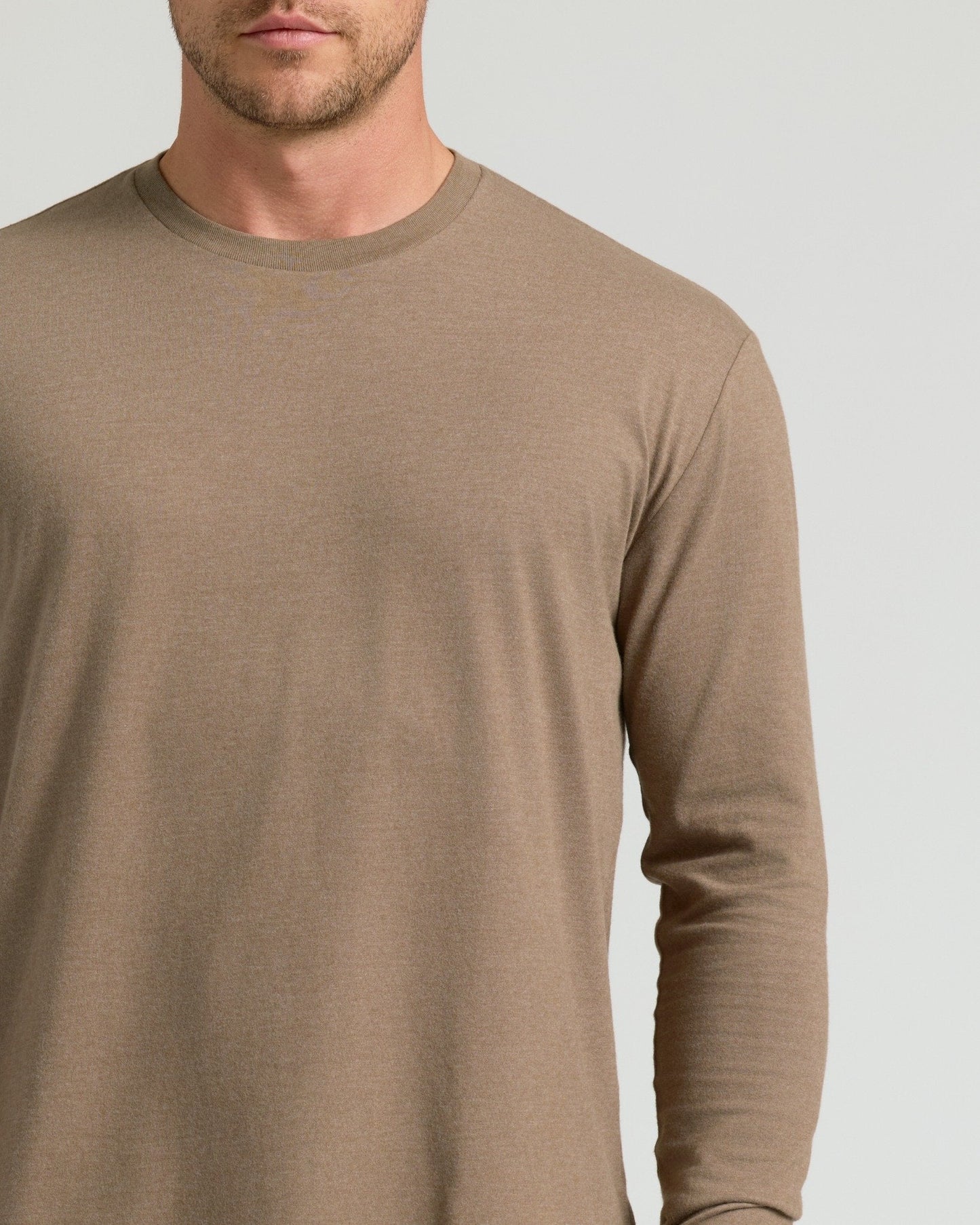Cottry Dark Heather Sagewood Classic Long Sleeve Crew Neck - product image 5