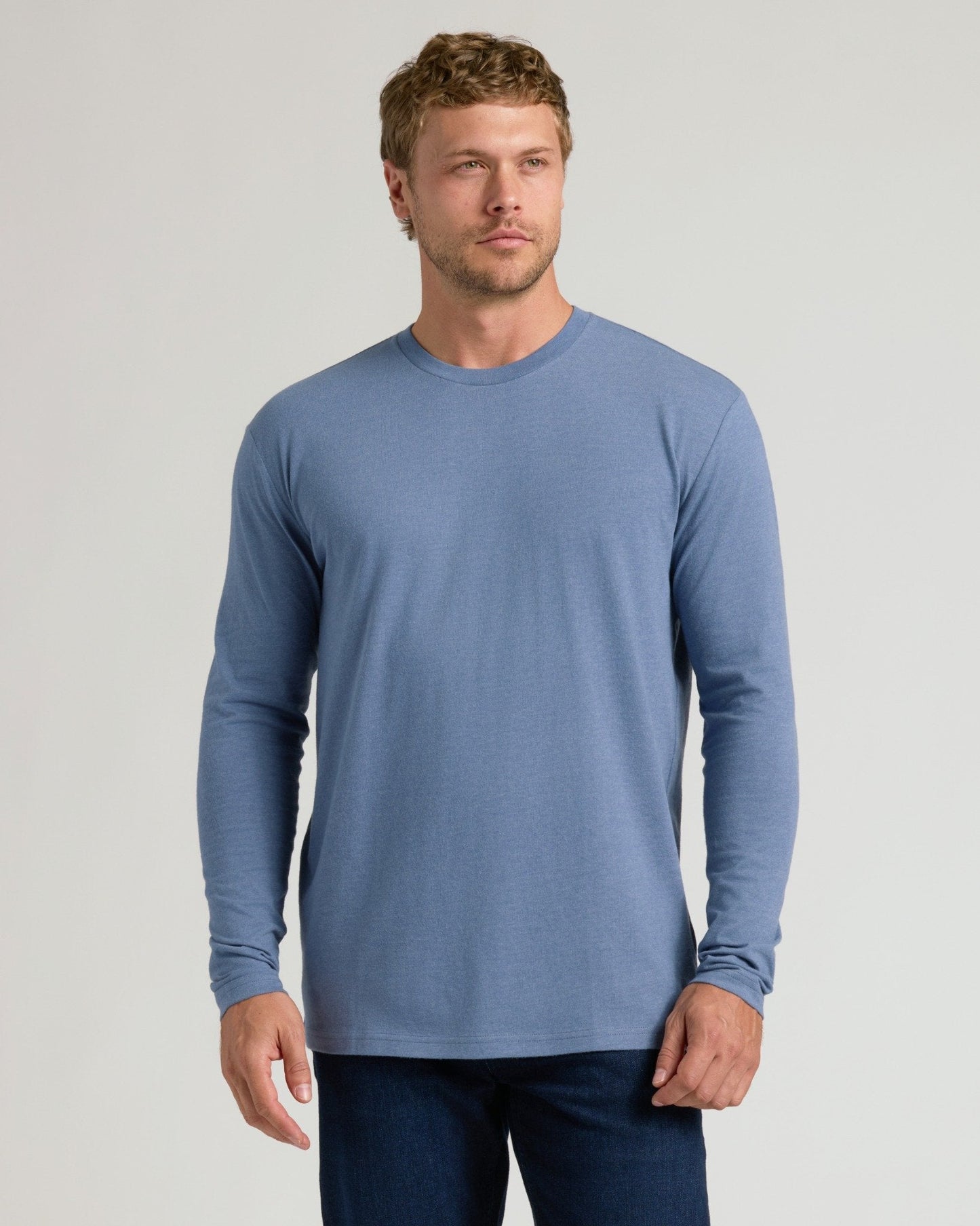 Cottry Dark Heather Vintage Navy Classic Long Sleeve Crew Neck - product image 4