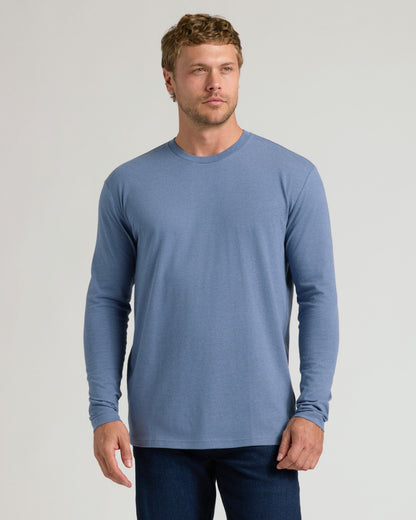 Cottry Dark Heather Vintage Navy Classic Long Sleeve Crew Neck - product image 4