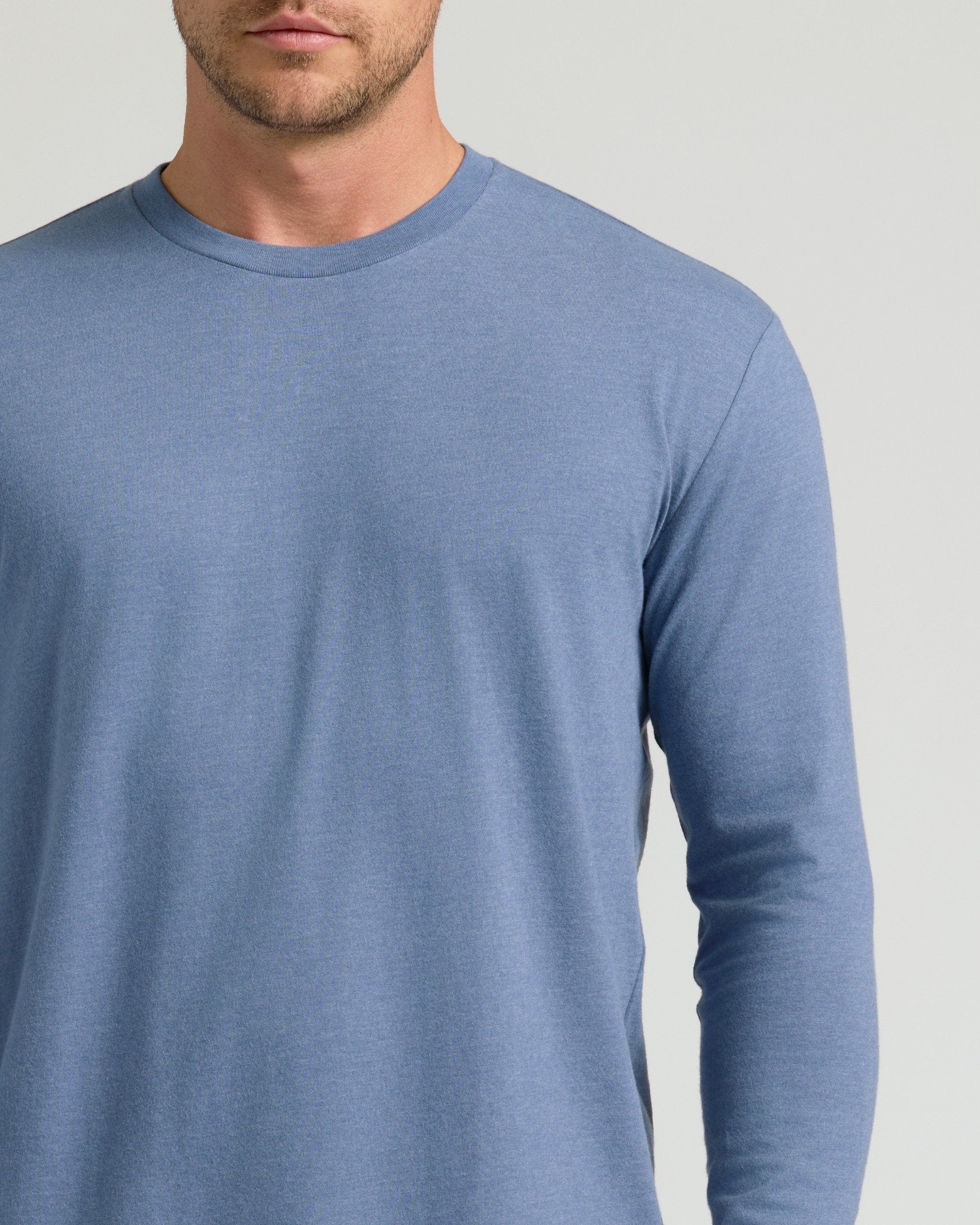 Cottry Dark Heather Vintage Navy Classic Long Sleeve Crew Neck - product image 5