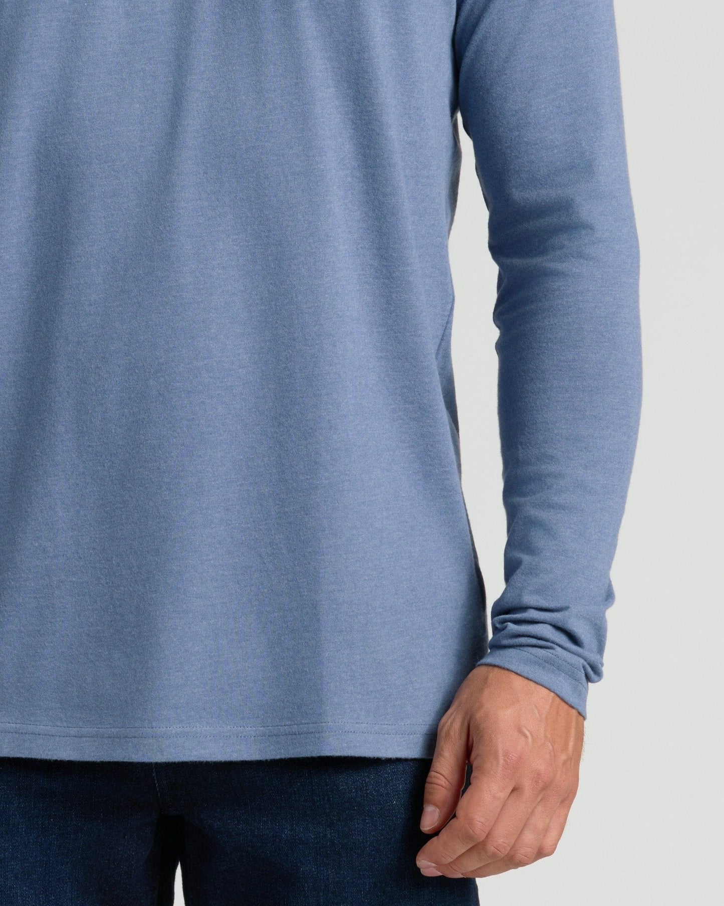 Cottry Dark Heather Vintage Navy Classic Long Sleeve Crew Neck - product image 6