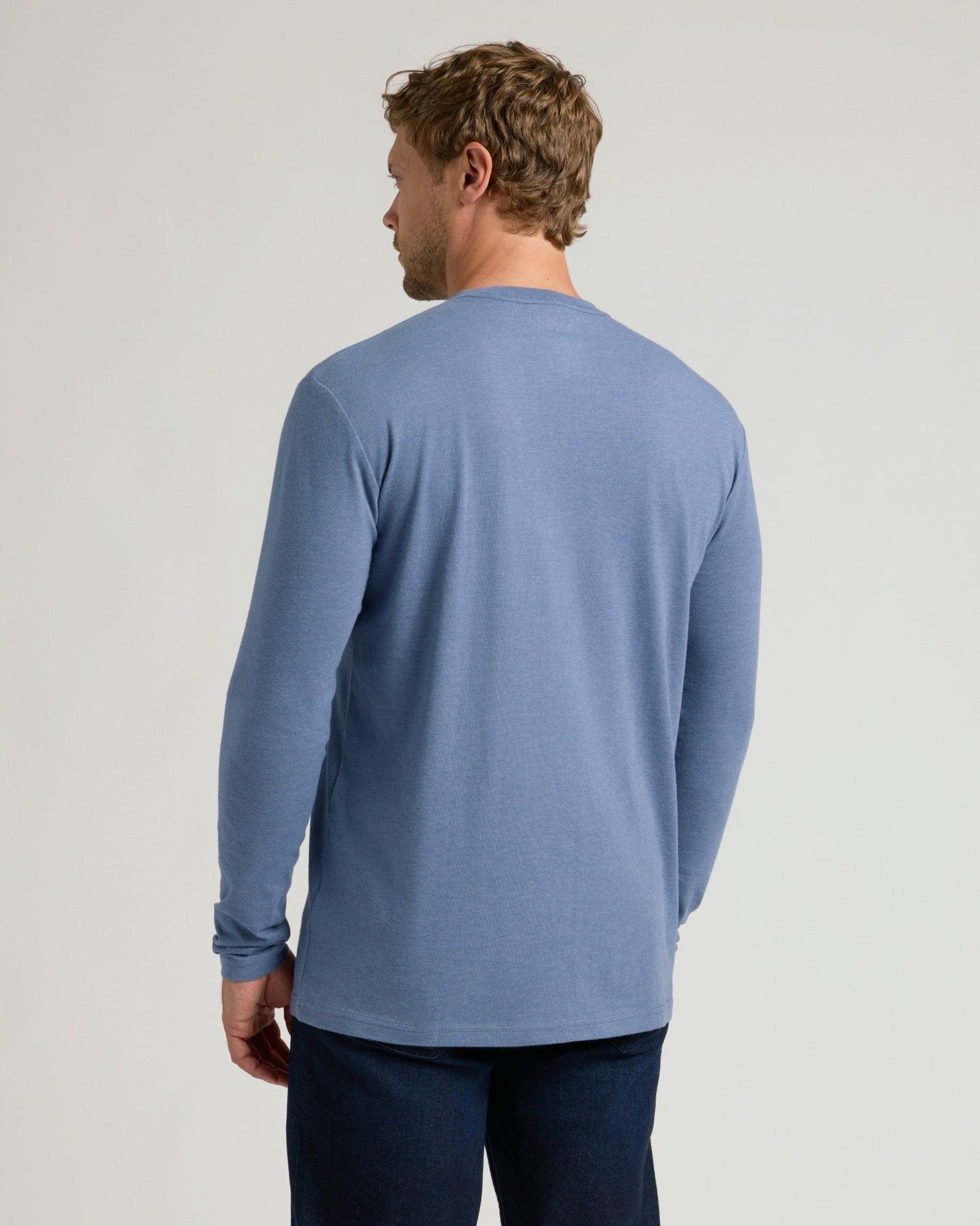 Cottry Dark Heather Vintage Navy Classic Long Sleeve Crew Neck - product image 3