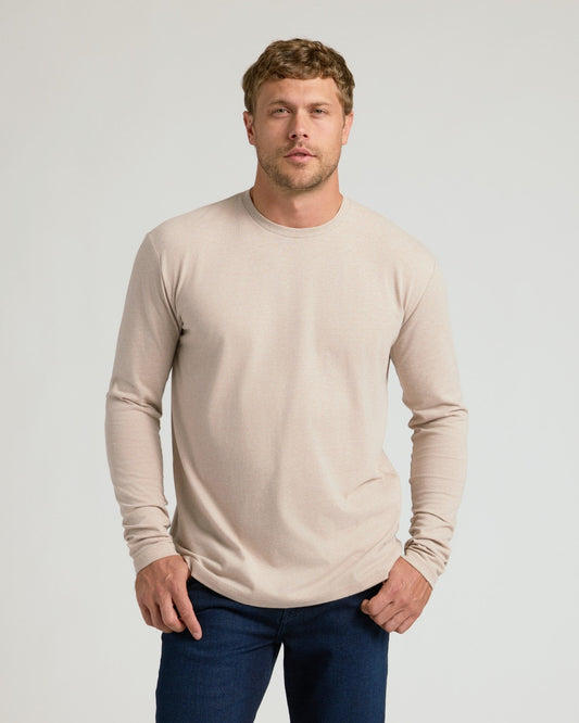 Cottry Heather Truffle Classic Long Sleeve Crew Neck - product image 1
