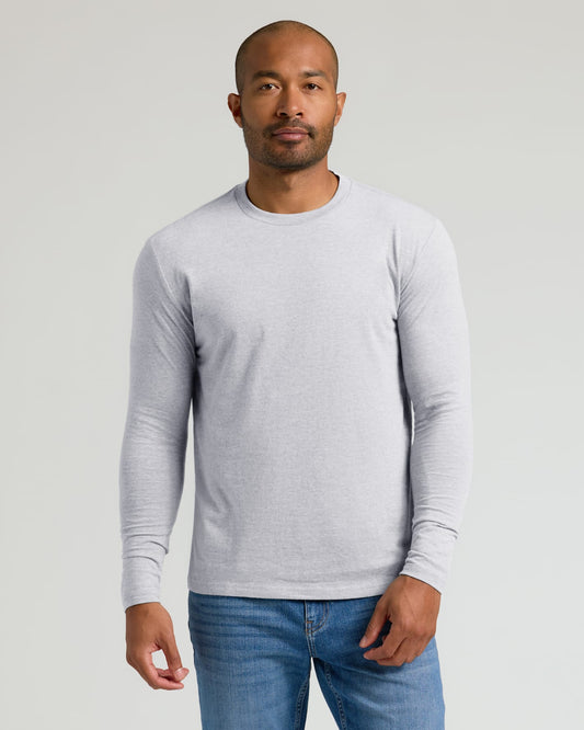Cottry Light Heather Gray Classic Long Sleeve Crew Neck - product image 1