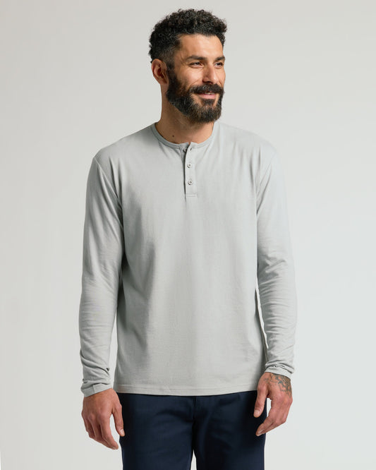 Cottry Steel Classic Long Sleeve Henley - product image 1