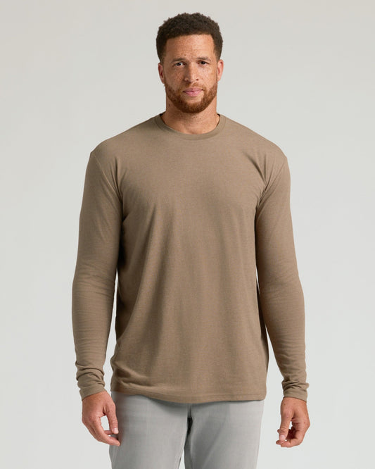 Cottry Dark Heather Sagewood Tall Long Sleeve T-Shirt - product image 1