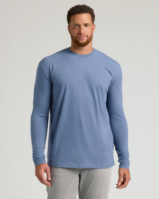 Cottry Dark Heather Vintage Navy Tall Long Sleeve T-Shirt - product image 1