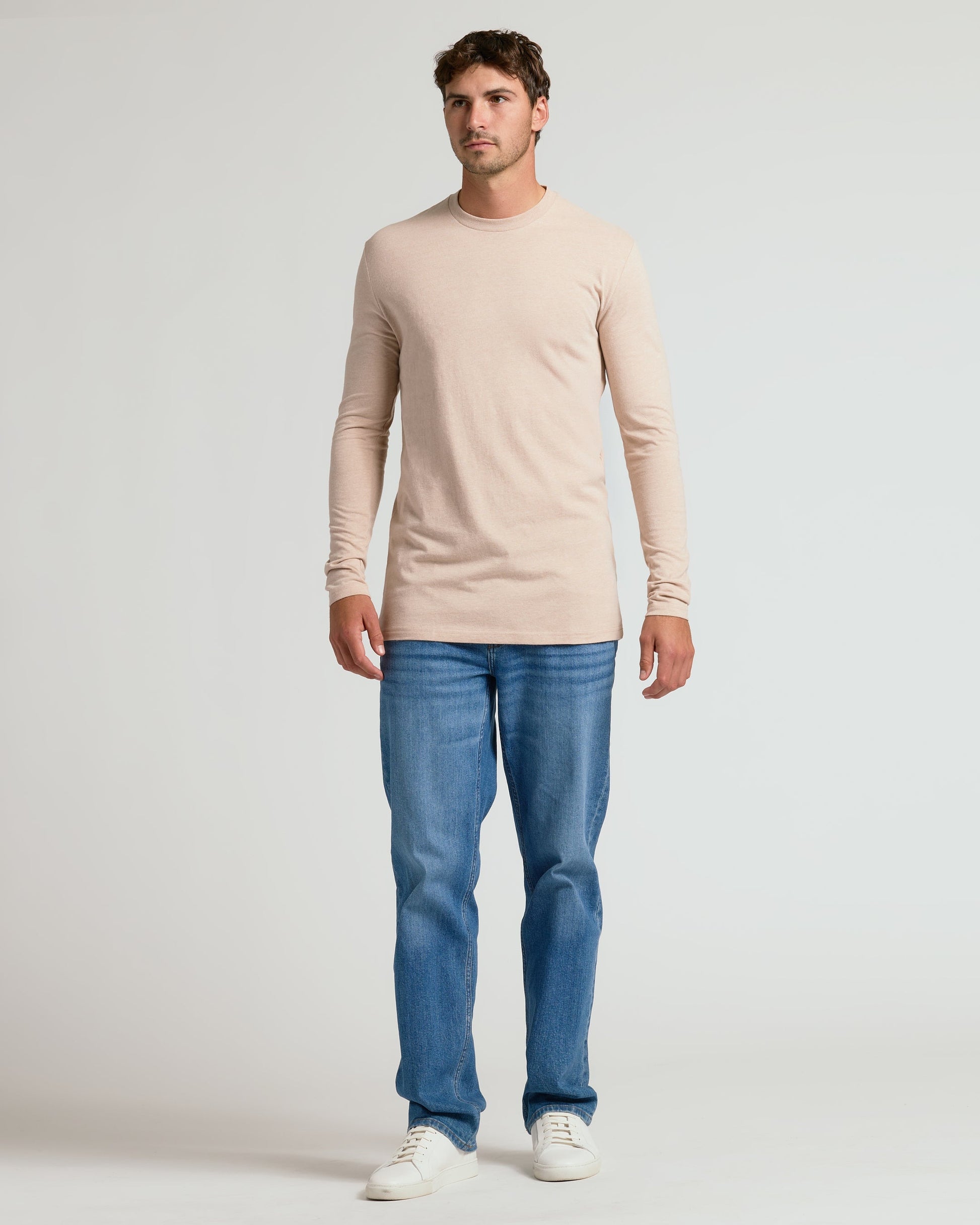 Cottry Heather Camel Tall Long Sleeve T-Shirt - product image 7