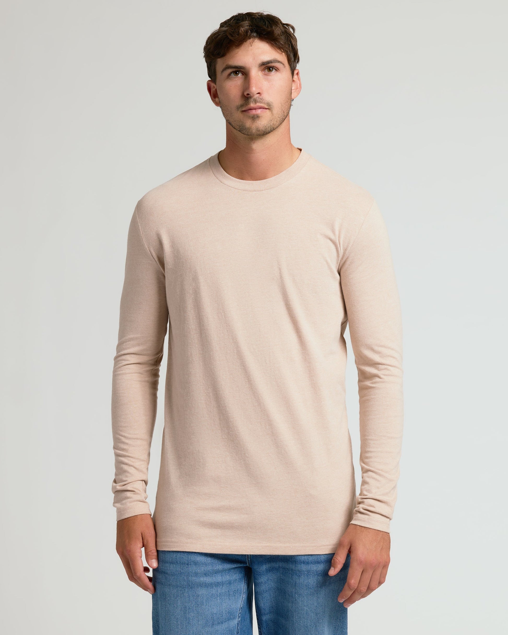 Cottry Heather Camel Tall Long Sleeve T-Shirt - product image 1