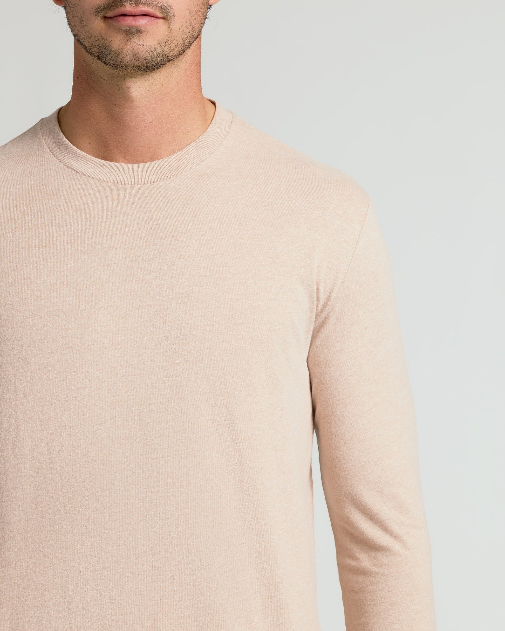 Cottry Heather Camel Tall Long Sleeve T-Shirt - product image 5