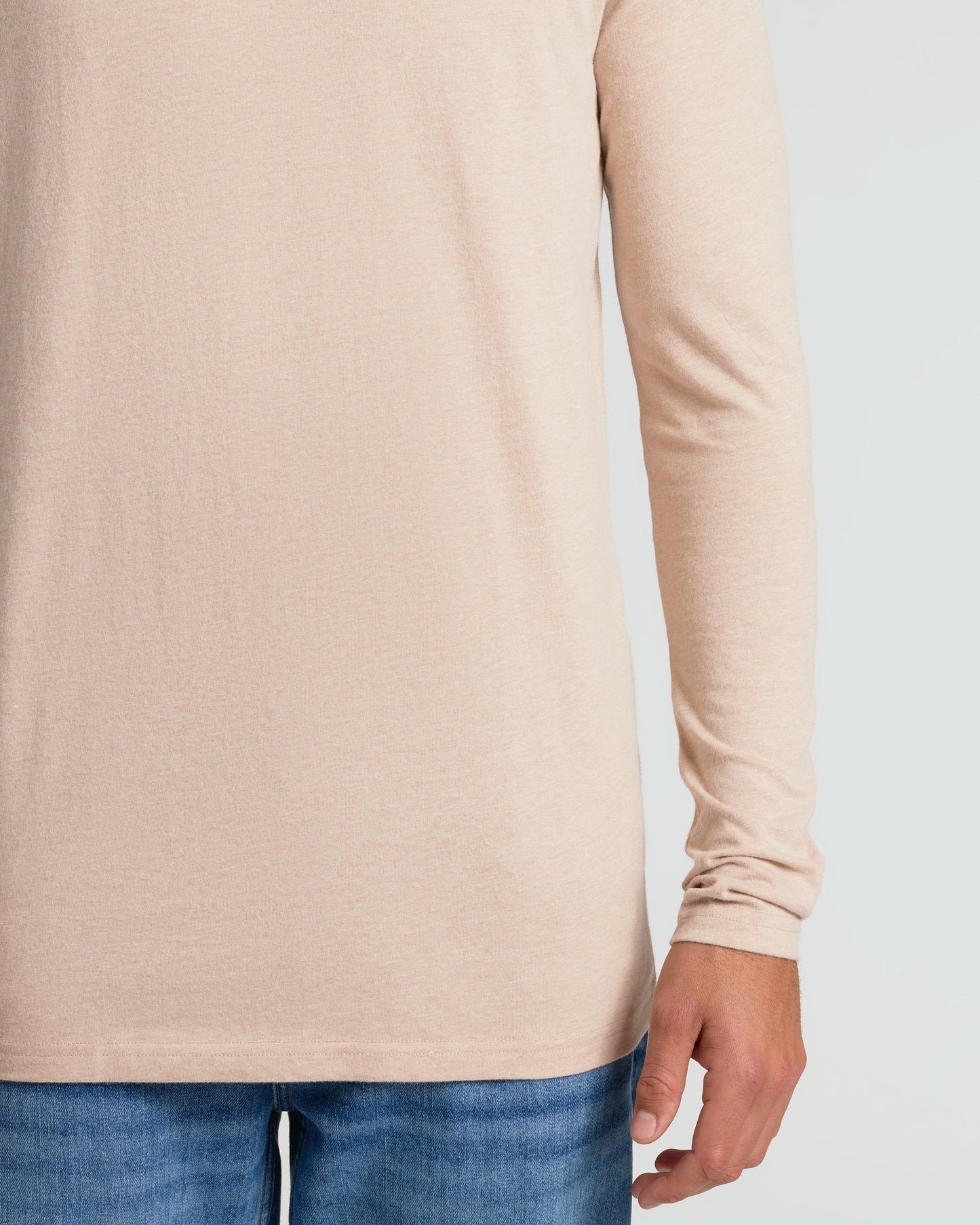 Cottry Heather Camel Tall Long Sleeve T-Shirt - product image 6