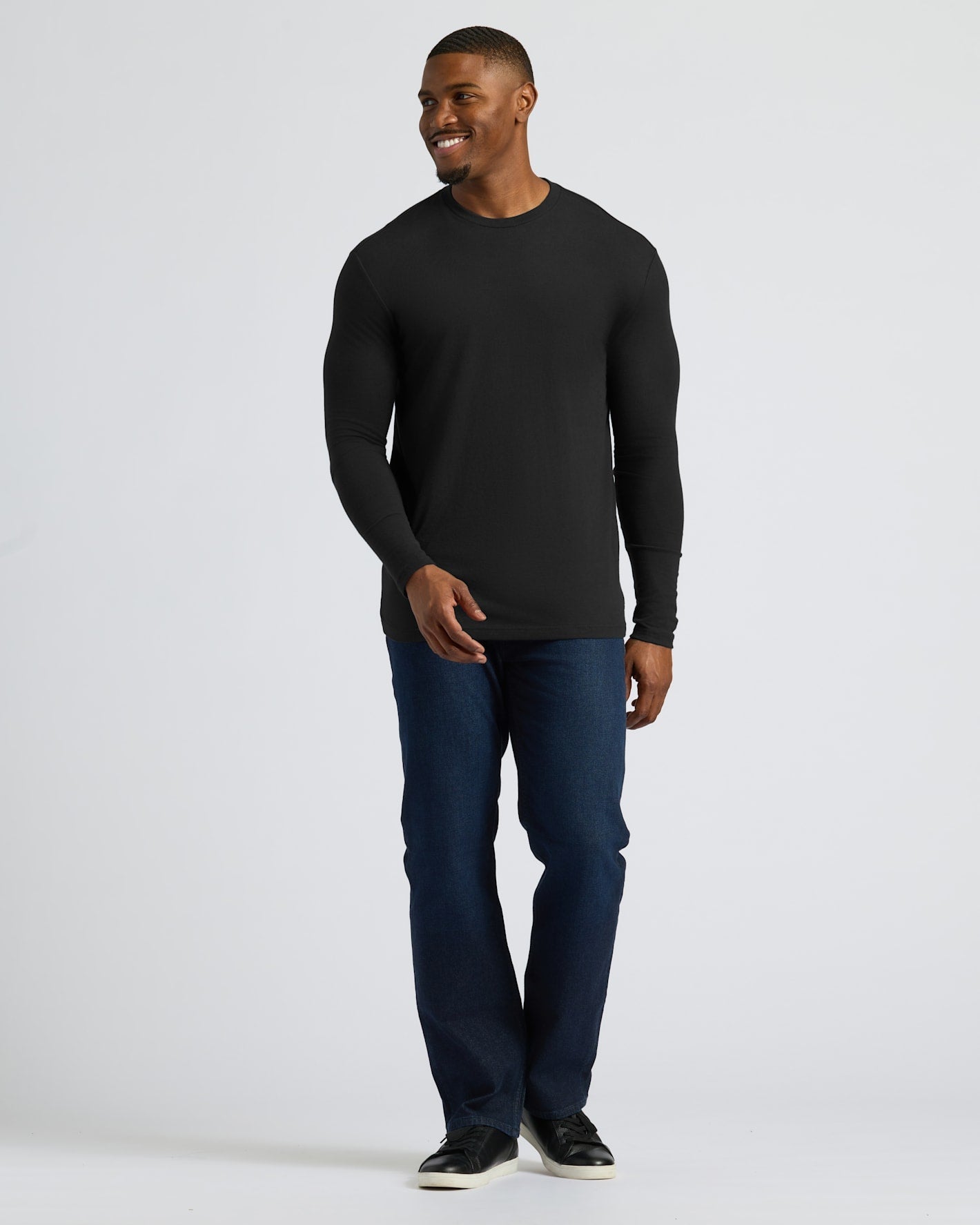 Cottry All Black Tall Long Sleeve Crew 3-Pack - product image 3