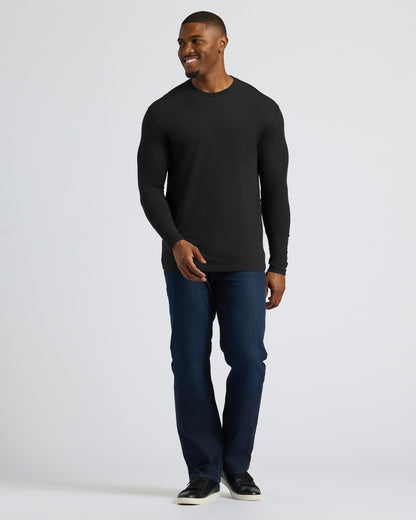 Cottry All Black Tall Long Sleeve Crew 3-Pack - product image 3