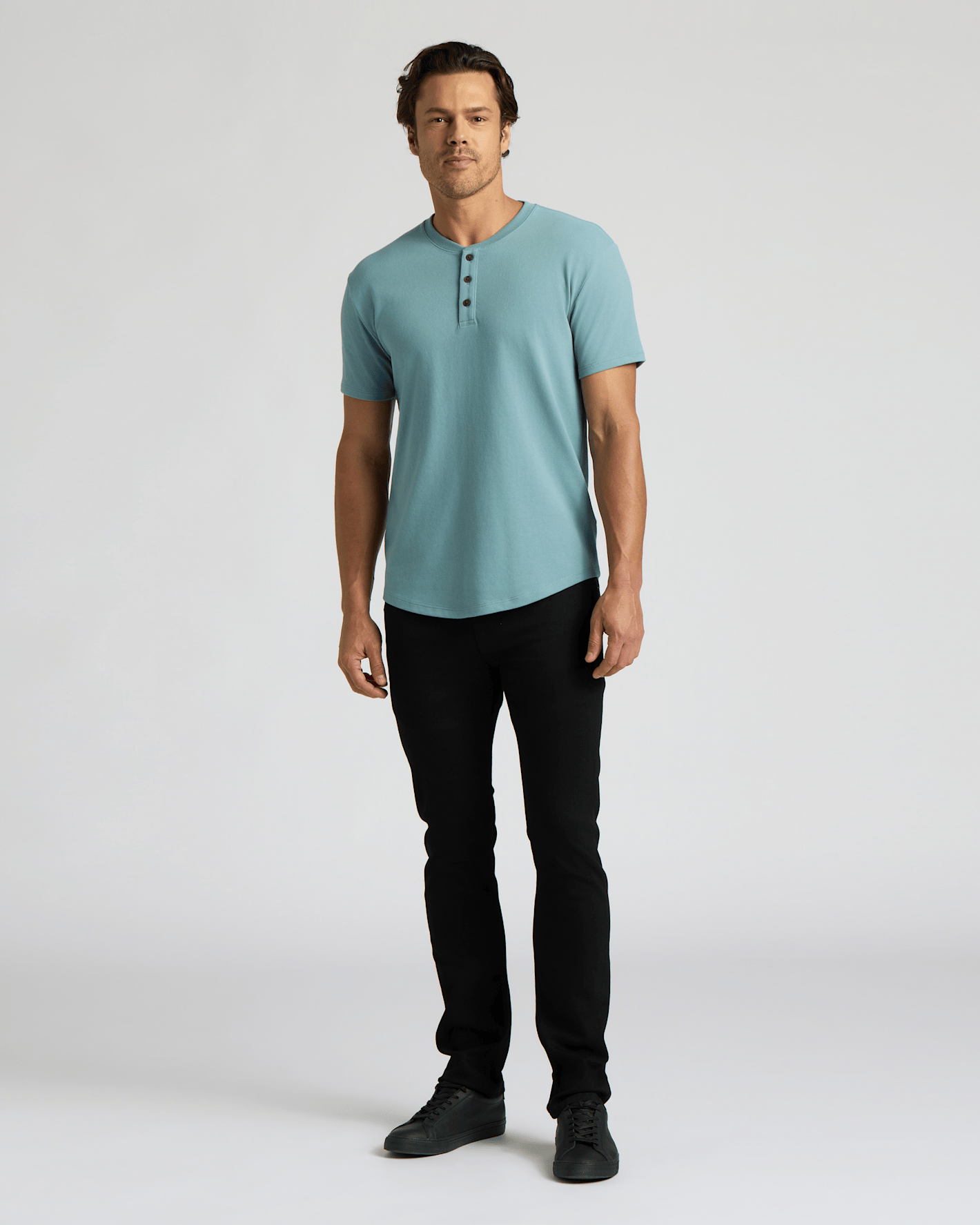 Cottry Citadel Heavyweight Curved Hem Henley - product image 3