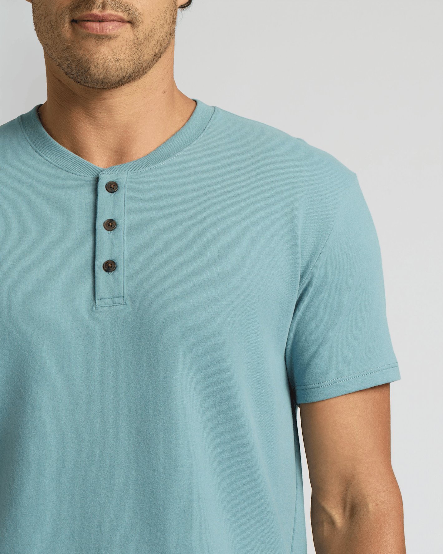Cottry Citadel Heavyweight Curved Hem Henley - product image 6