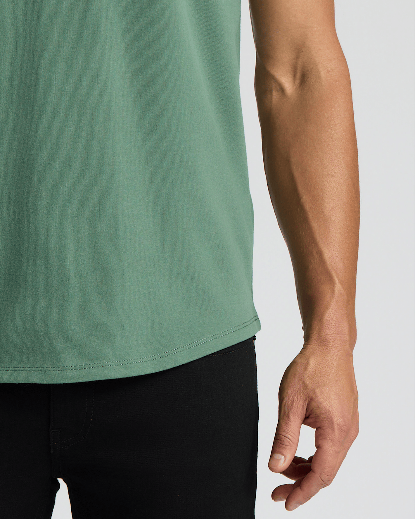 Cottry Neo Fern Heavyweight Curved Hem Henley - product image 7