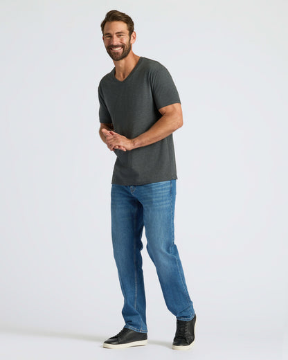 Cottry Charcoal Heather Gray Classic V-Neck - product image 7