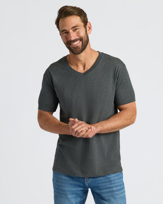 Cottry Charcoal Heather Gray Classic V-Neck - product image 1