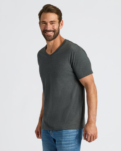 Cottry Charcoal Heather Gray Classic V-Neck - product image 6
