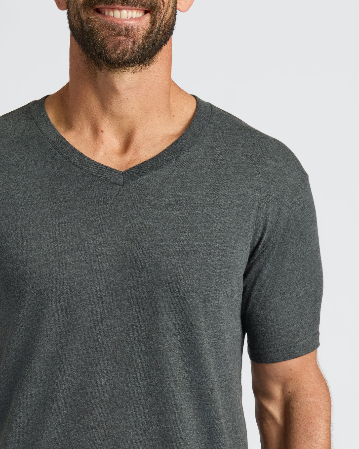 Cottry Charcoal Heather Gray Classic V-Neck - product image 4