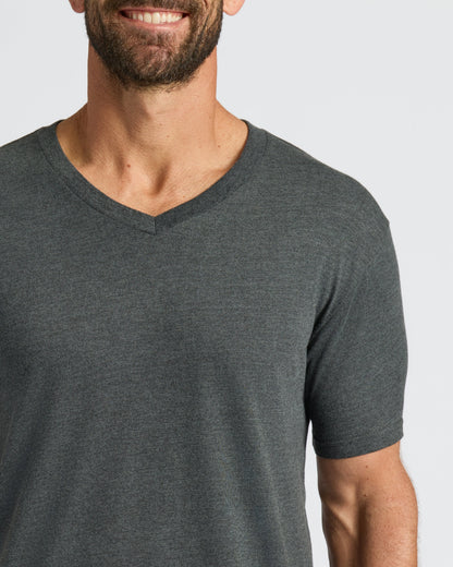 Cottry Charcoal Heather Gray Classic V-Neck - product image 4