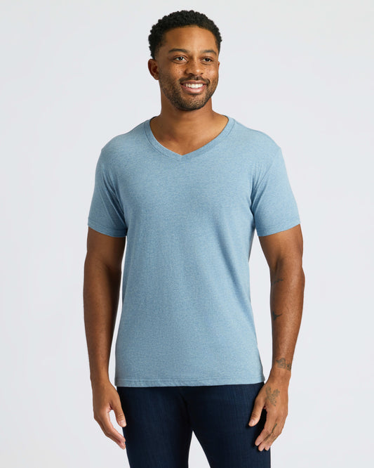 Cottry Heather Indigo Classic V-Neck - product image 1