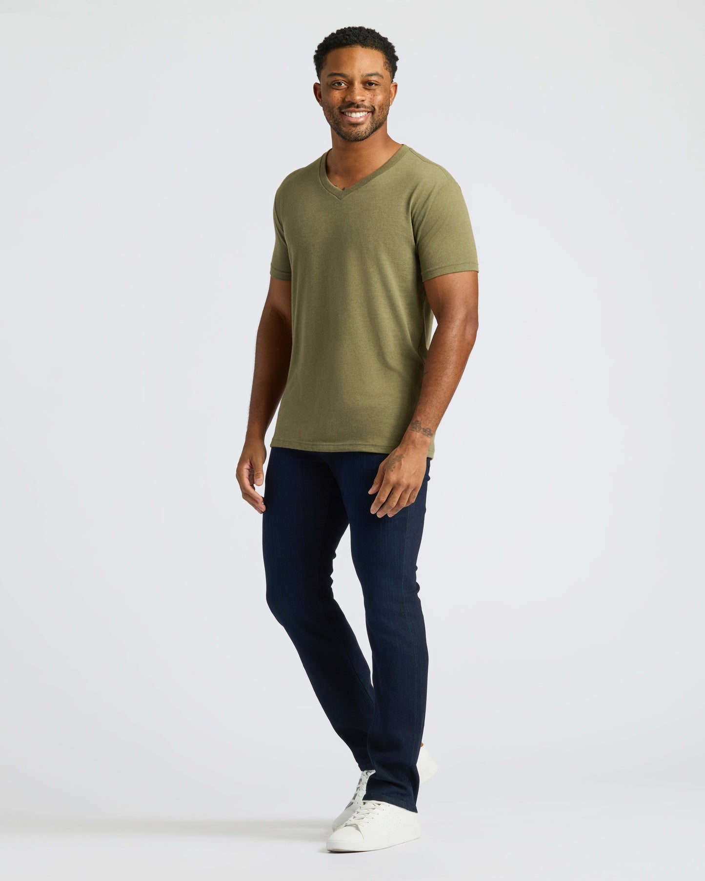 Cottry Heather Military Green Classic V-Neck - product image 8