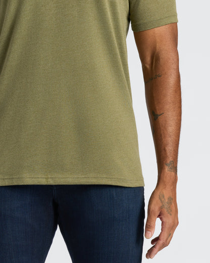 Cottry Heather Military Green Classic V-Neck - product image 6